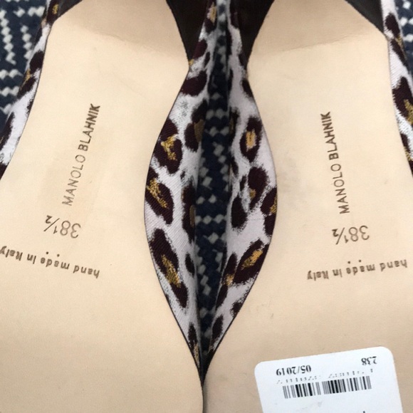 Manolo Blahnik leopard pump - Size 38.5 new in box - Picture 5 of 8